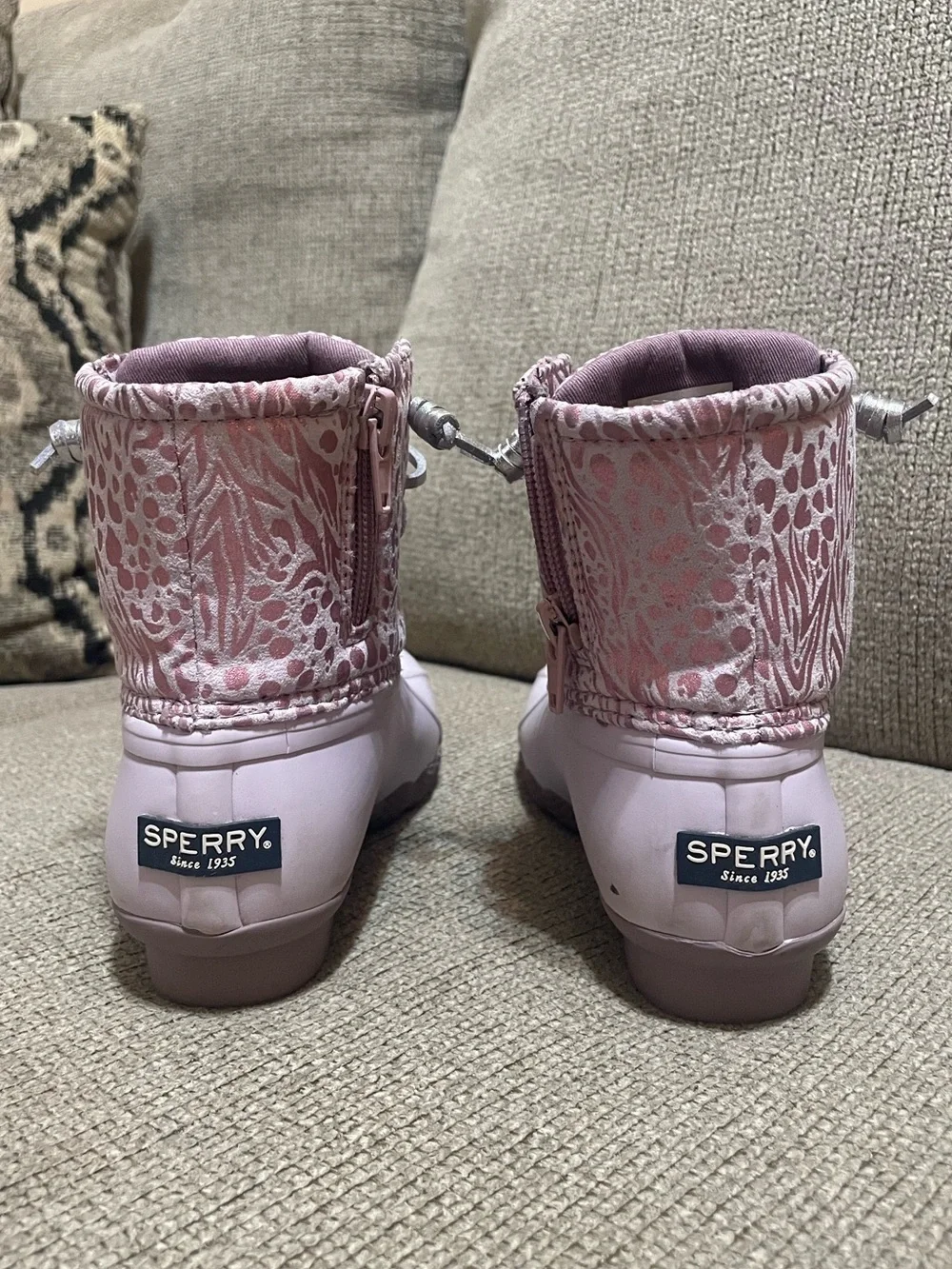 Sperry Kids' Lavender Waterproof Duck Boots